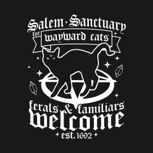 Salem Sanctuary For Wayward Black Cats 1692 - Salem Witch T-Shirt