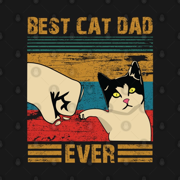 Best Cat Dad Ever T-Shirt - bester Katzenvater aller Zeiten Shirt - Vintage Best Cat Dad Ever Bump Fit T-Shirt - Best Cat Dad Ever Bump Fit Cat Dad Father's Day Gift by trendst