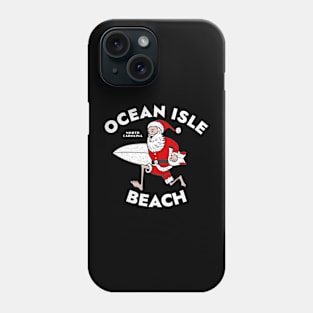 Ocean Isle Beach, NC Christmas Vacationing Skiing Santa Phone Case