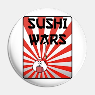 Sushi Wars Lover Lovers Rice Japan Art Style Gift Funny Otaku Pin