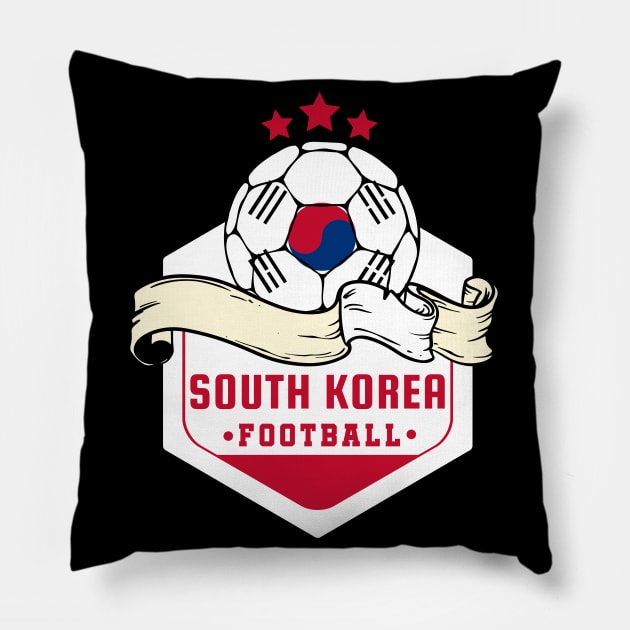 South Korea Soccer Pillow by footballomatic