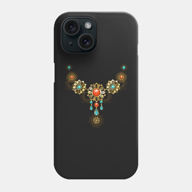 Jewelry with Turquoise and Jasper Phone Case by Blackmoon9
