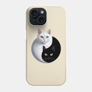 Yin Yang by two cats Phone Case