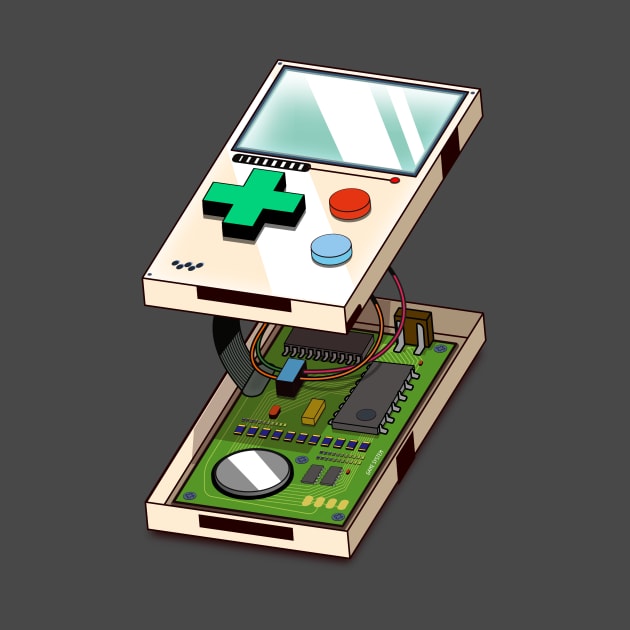 Video game console exploded diagram by nickemporium1