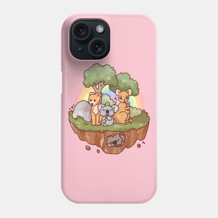 rainbow animal australia Phone Case