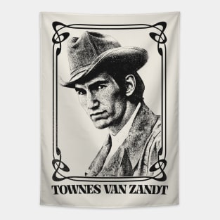 Townes Van Zandt • • Retro Aesthetic Tapestry