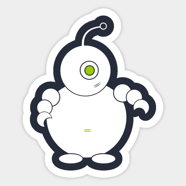 Cute robot' Sticker