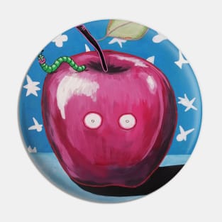 Red apple Pin