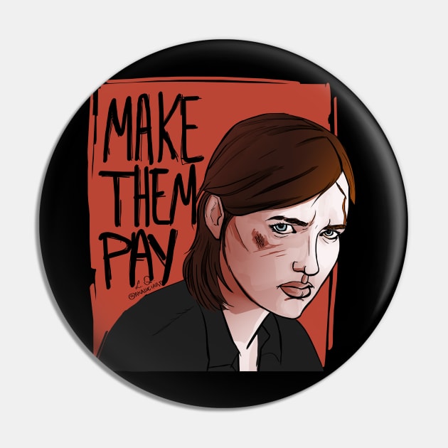 Make them pay Pin by @akaluciarts