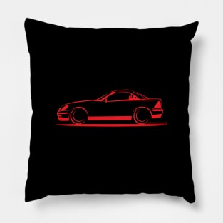 Mercedes Benz SLK R170 Hard Top Red Pillow