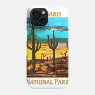 Saguaro from the Saguaro National Park in Arizona Phone Case