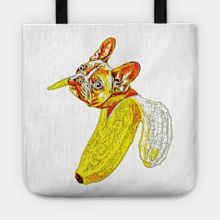 Funny French Bulldog Banana Tote