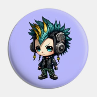 Chibi Punk Boy Pin