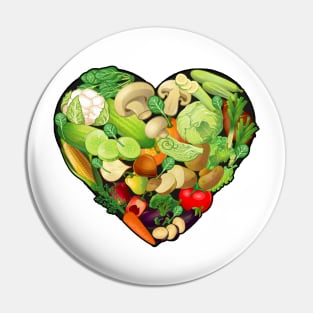 Plant-Based Heart Pin