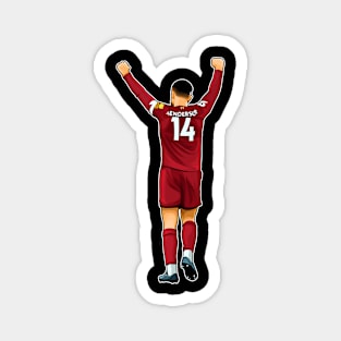 Jordan Henderson #14 Celebrates Magnet