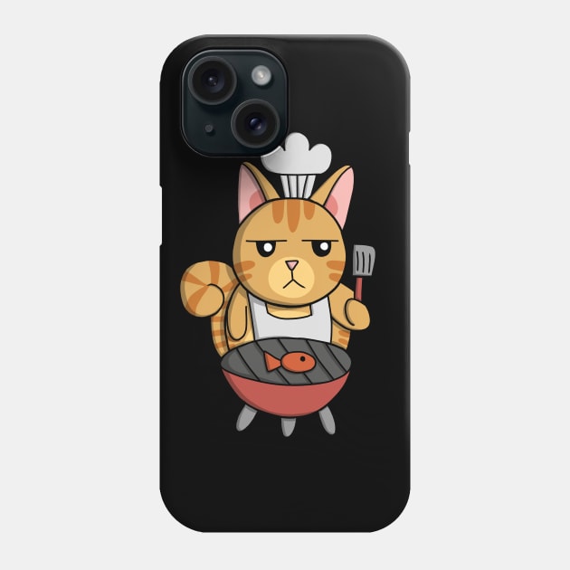 Orange Tabby Cat Chef Phone Case by pako-valor