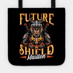 Awesome Future Shield Maiden Nordic Viking Warrior Tote