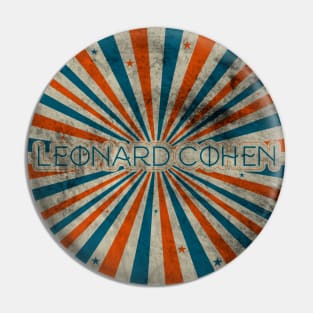 Leonard Cohen vintage Pin