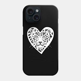 Wild Leopard Valentines Phone Case