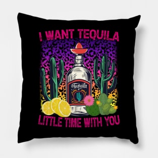 Tequila Little Time Retro Pillow