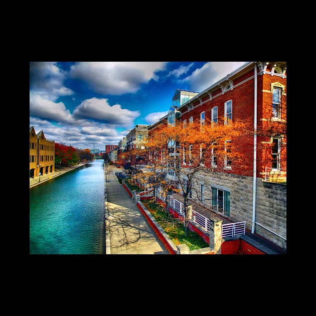 Fall Colors - Indianapolis Canal by JohnStanton