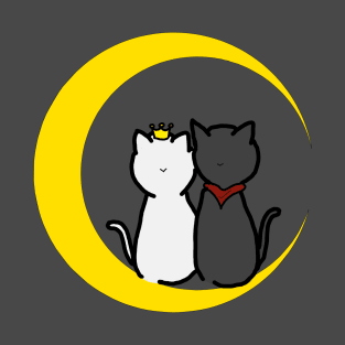 Merthur Cats on the Moon T-Shirt