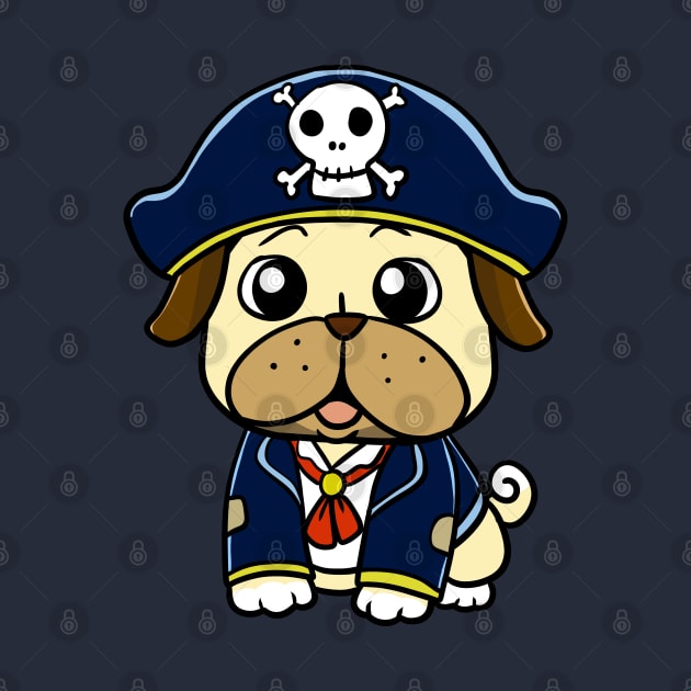 Pirate Pug by WildSloths
