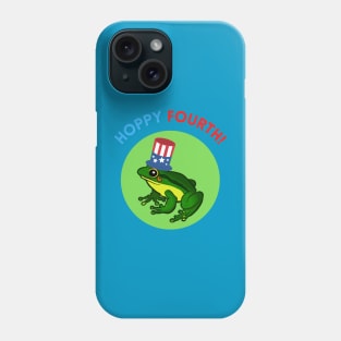 Hoppy Fourth 4th of July Independence Day Patriotic Frog Toad Lover USA Gifts Phone Case