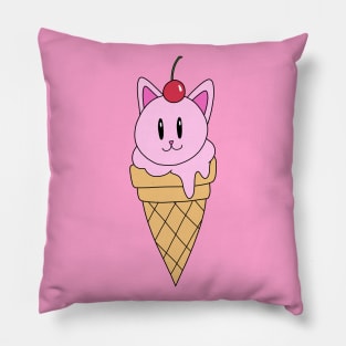 Yummy Cat Ice Cream Pillow
