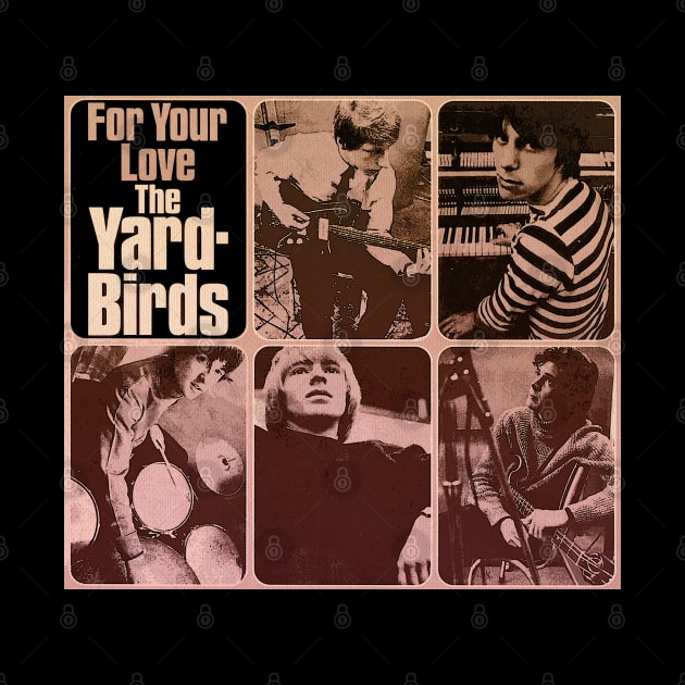 Legendary Riffs Unleashed Wear the Iconic Sound and Rock 'n' Roll Spirit of Yardbird on a Stylish Tee by Irwin Bradtke