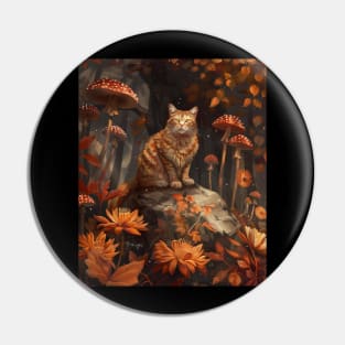 Venture Into The Cottagecore Aesthetic Cat Pin