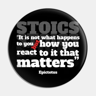 Stoic quote by Epictetus Pin