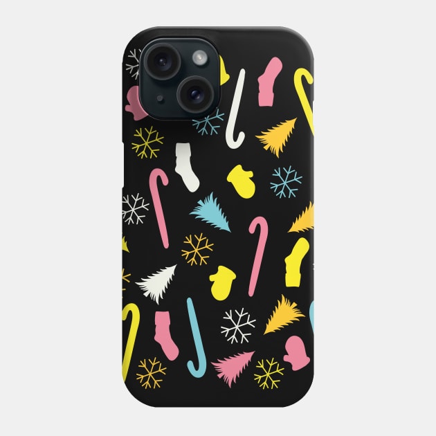 Happy New Year Holiday Vibes Pattern Phone Case by Day81