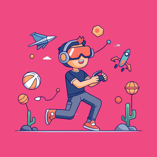 boy playing vr by Shapwac12