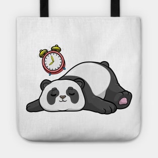 Panda at Sleeping with Alarm clock Tote