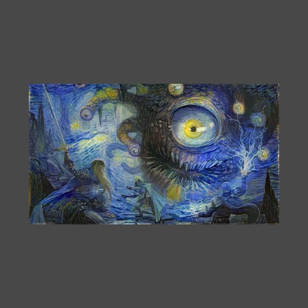 Beholder Baldur's Gate Forgotten Realms Starry Night by Starry Night