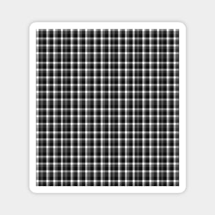 Black and white checked design Magnet