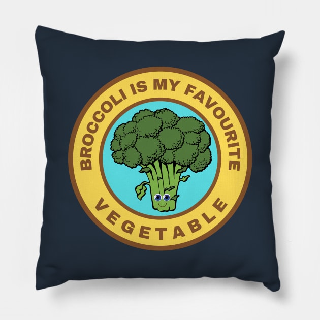 Broccoli is my favourite vegetable Pillow by InspiredCreative