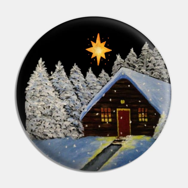 Christmas Eve Pin by Finn Art by MB