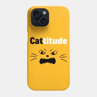 Moody Cat With A Cattitude Phone Case