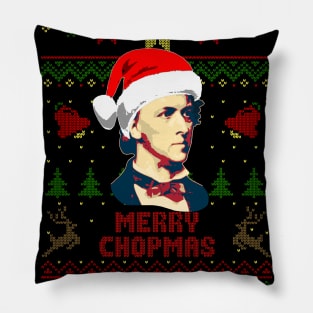 Frederick Chopin Merry Chopmas Pillow