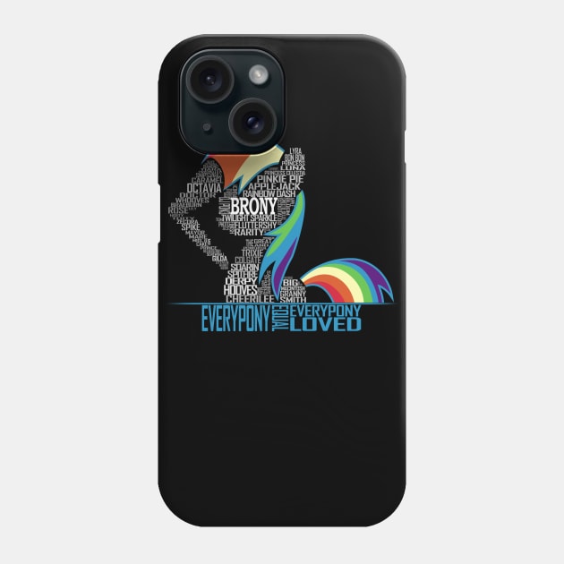 Brony Typography Phone Case by LaskaNova