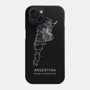 Argentina Road Map Phone Case