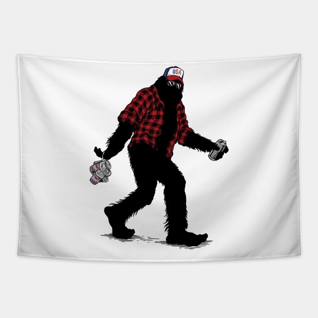 Gone "Squatchin'" Tapestry by Slightly Odd Fitchburg