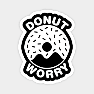 Donut Worry - White Magnet