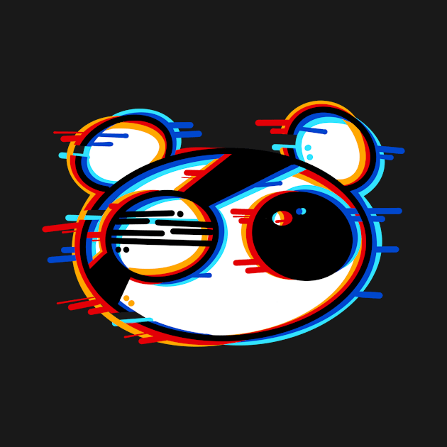 Glitch Panda by jellyscript