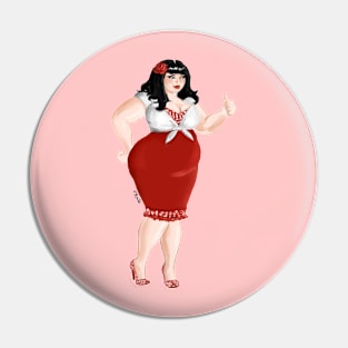 Out of Gas Pinup Pin