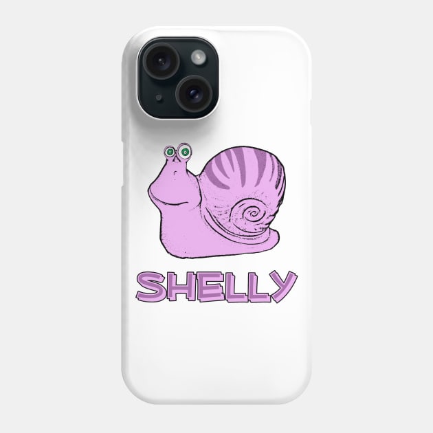 Shelly the snail Phone Case by old_school_designs