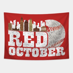 Red October Philly Philadelphia Baseball Tapestry