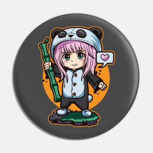 Panda Anime Costume Pin